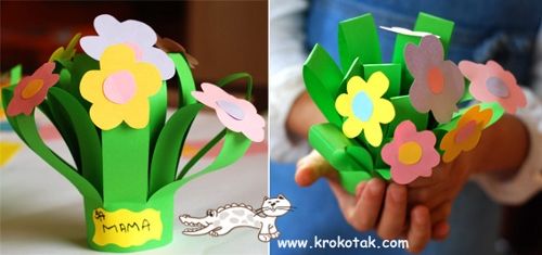 как из бумаги сделать  
 цветы