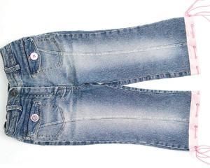Перешитые джинсы для девочки