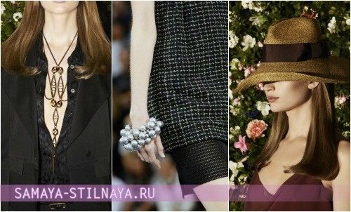 Что модно носить весной 2013 на фото аксессуары Gucci и Chanel, шляпа Gucci