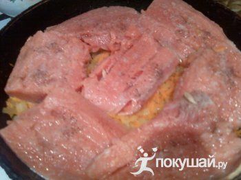 Горбуша на овощной &amp;quot;подушке&amp;quot;