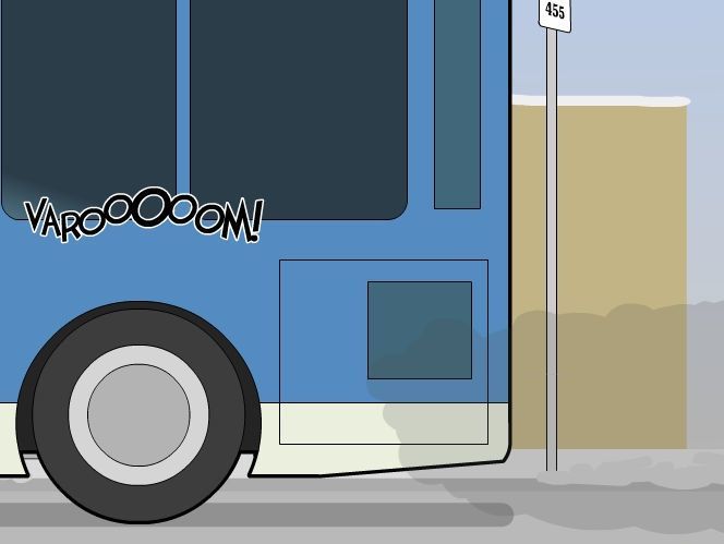 Девушки, носящие зимой короткие юбки, рискуют пропустить автобус
