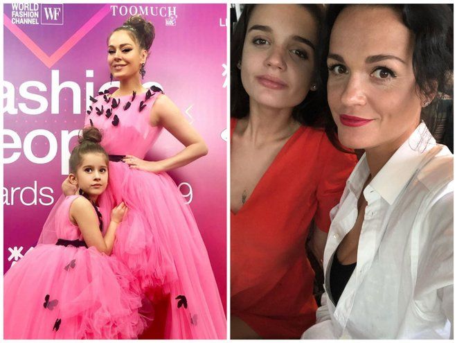 Family look: Татьяна Терешина и певица Слава с дочками пришли на премию в одинаковых нарядах
