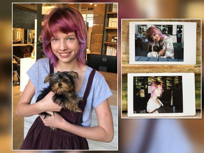 12-летняя дочь Миллы Йовович покрасила волосы в необычный цвет