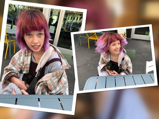 12-летняя дочь Миллы Йовович покрасила волосы в необычный цвет