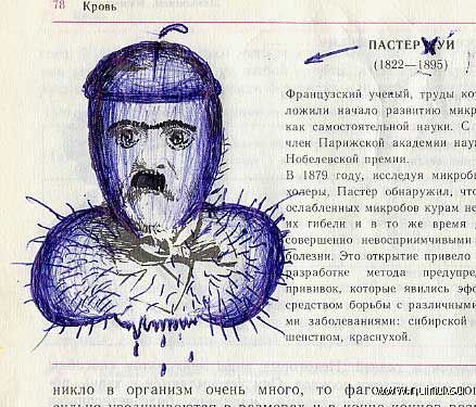 Школьные извращения над учебником биологии (33 фото)