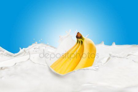 бананы с молоком