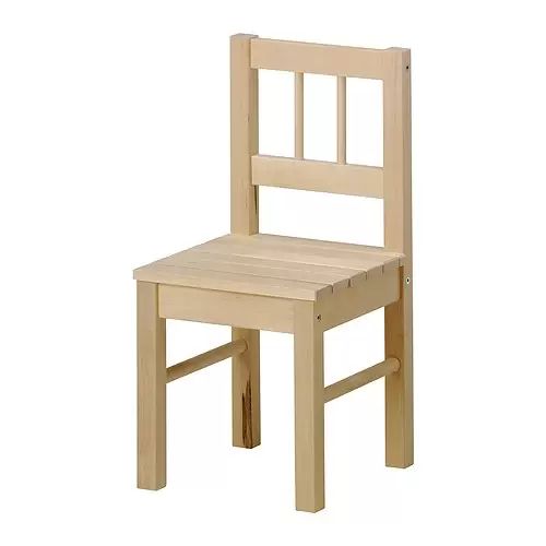 СВАЛА Детский стул IKEA Можно покрыть морилкой или покрасить Массив березы – прочный экологичный материал.