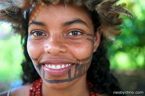девушка из индейского племени