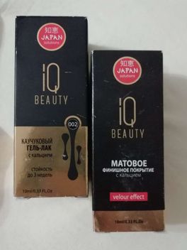 Матовое финишное покрытие с кальцием IQ Beauty. Матовое финишное покрытие с кальцием IQ Beauty.