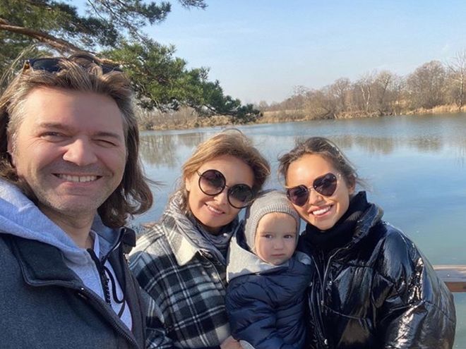Дмитрий Маликов с семьей