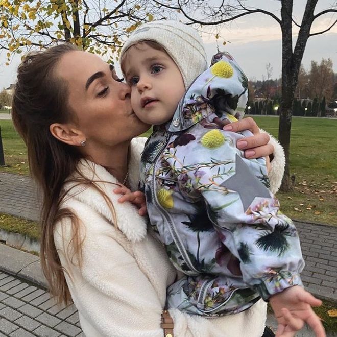 Анна Хилькевич с младшей дочкой Машей