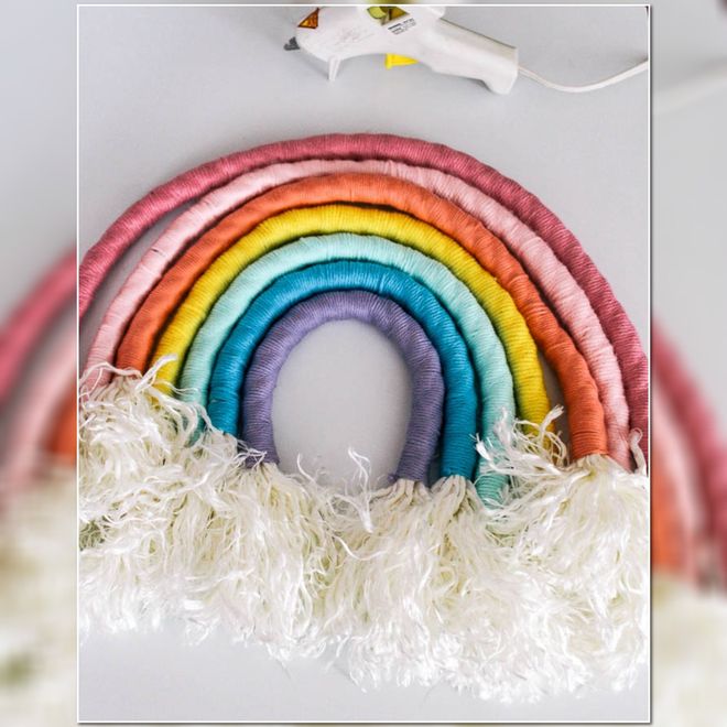 Добавим красок: как сделать радугу из каната для украшения детской комнаты