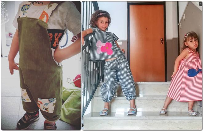 И себе, и детям: мама-рукодельница придумывает забавные аппликации и шьет одежду в стиле family look