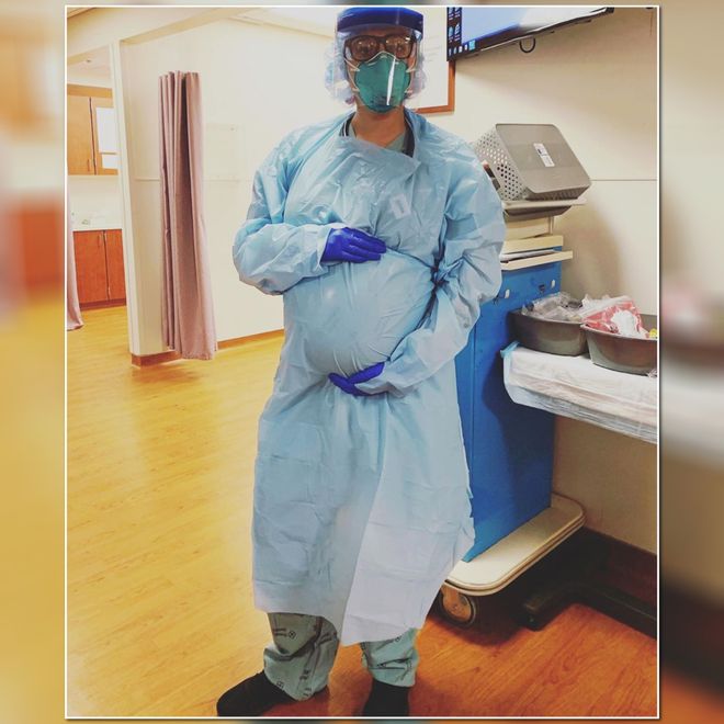 «Работаю на третьем триместре»: беременная женщина-врач рассказала, как спасает пациентов с COVID-19