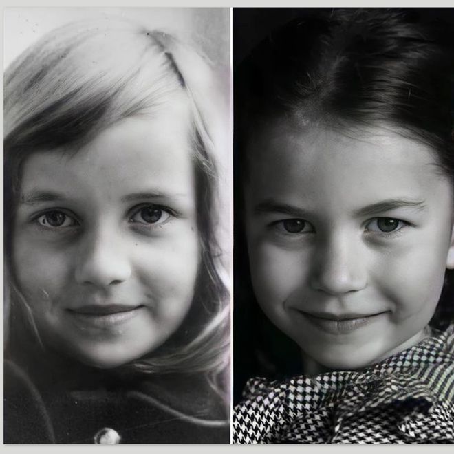 Принцесса Шарлотта похожа на свою бабушку - принцессу Диану в детстве