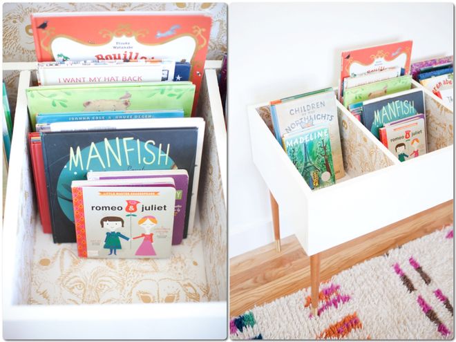 Как сделать книжную полку для ребенка по Монтессори