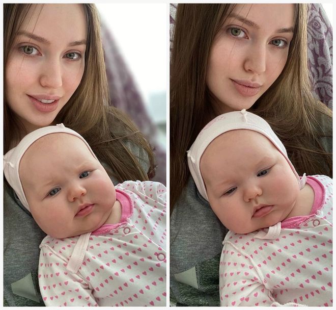 Анастасия Костенко с дочерью Евой